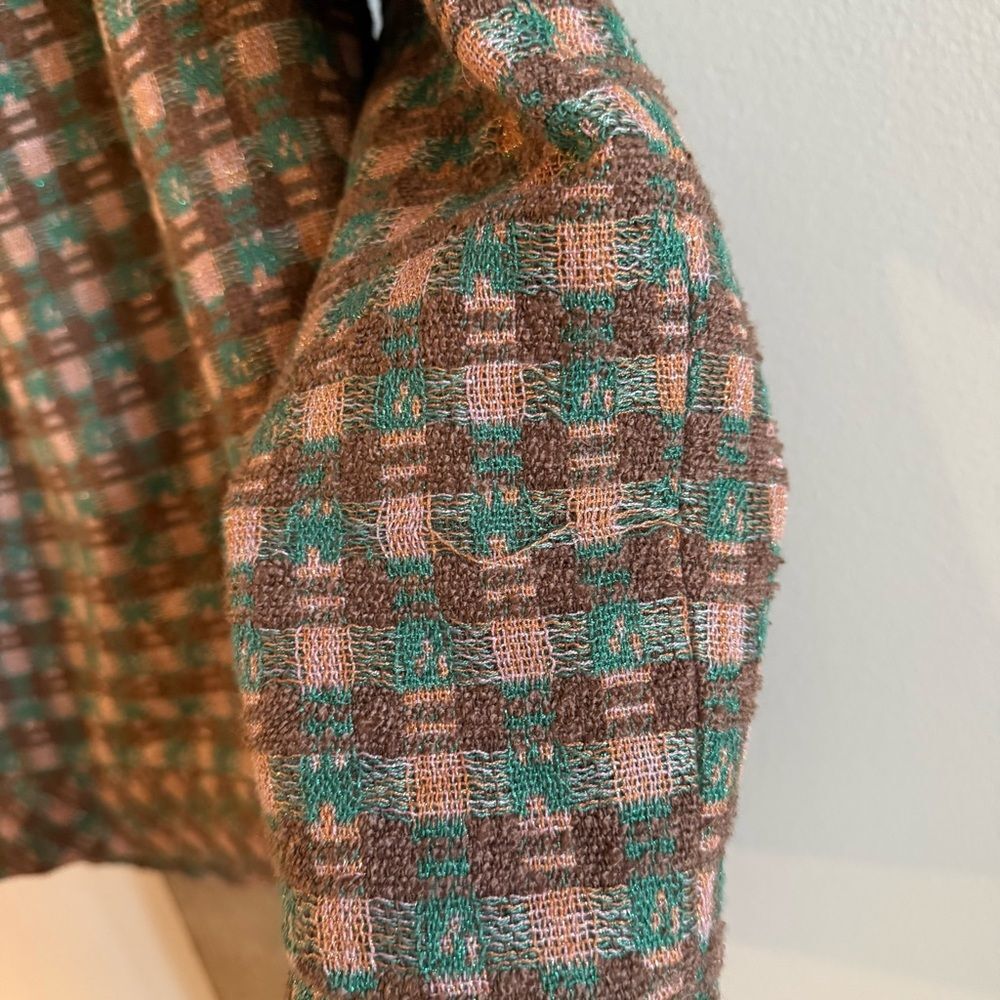 Tuckernuck Neapolitan Tweed Graham Jacket Pink Green Brown Size S - Picture 11 of 12